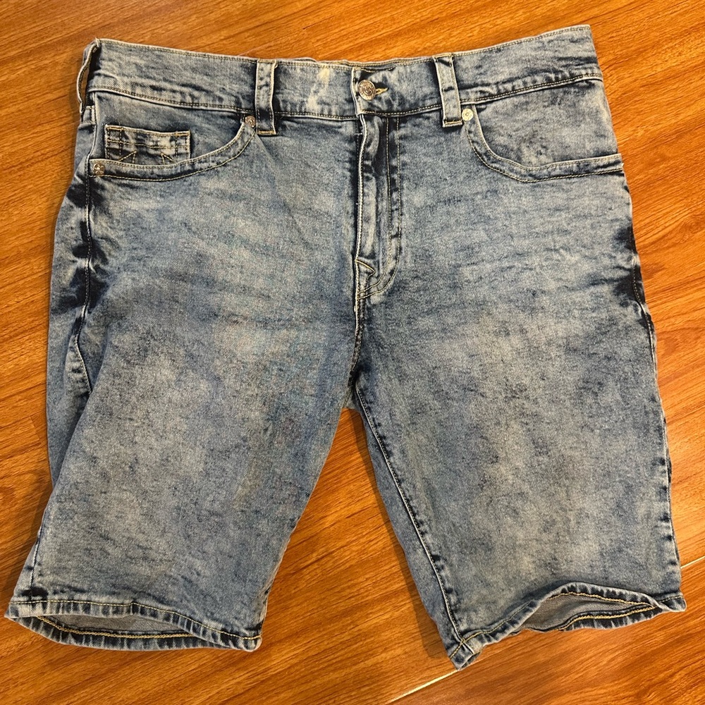 Men's Blue Denim Shorts